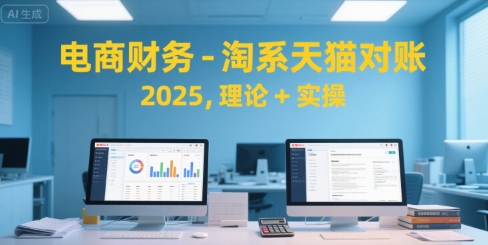 电商财务-淘系天猫对账2025，理论+实操_久创网