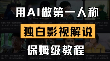 用AI做第一人称独白影视解说，手把手教学，保姆级教程_久创网