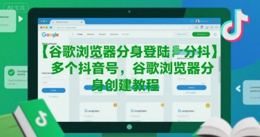 谷歌浏览器分身登陆多个抖音号，谷歌浏览器分身创建教程_久创网