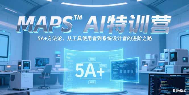 MAPSAI特训营，掌握 5A+方法论，从工具使用者到系统设计者的进阶之路_久创网