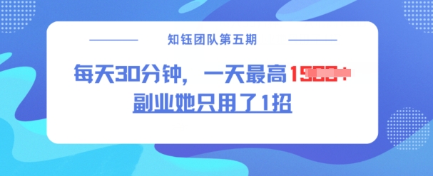 副业她只用了1招，每天30分钟，无脑二创，一天最高1.5k_久创网