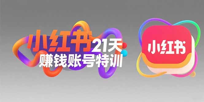 小红书21天赚钱账号特训：黄金定位技巧，高转粉文案创作，科学引流策略_久创网