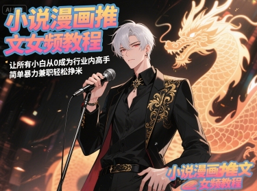 小说漫画推文女频教程，让所有小白从0成为行业内高手，简单暴力兼职轻松挣米_久创网