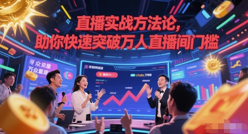 直播实战方法论，助你快速突破万人直播间门槛_久创网