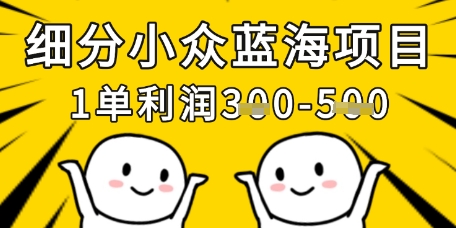 细分小众蓝海项目，一单利润3张，每月收入稳定过1w+_久创网