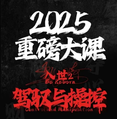 2025重磅大课，入世2，驾驭与控制_久创网