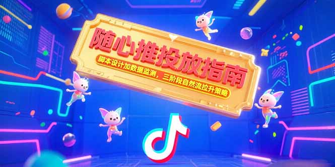 随心推投放指南，脚本设计加数据监测，三阶段自然流拉升策略_久创网