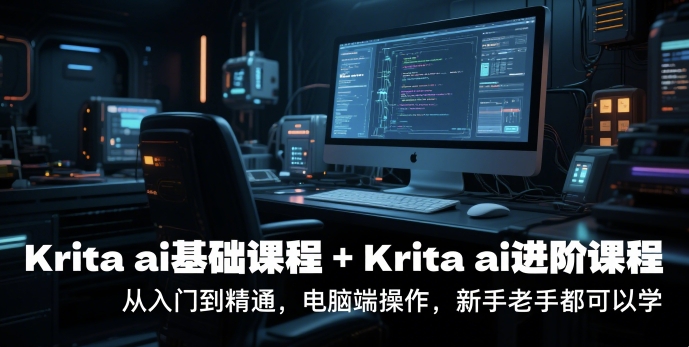 krita ai基础课程+Krita ai进阶课程，从入门到精通，电脑端操作，新手老手都可以学_久创网
