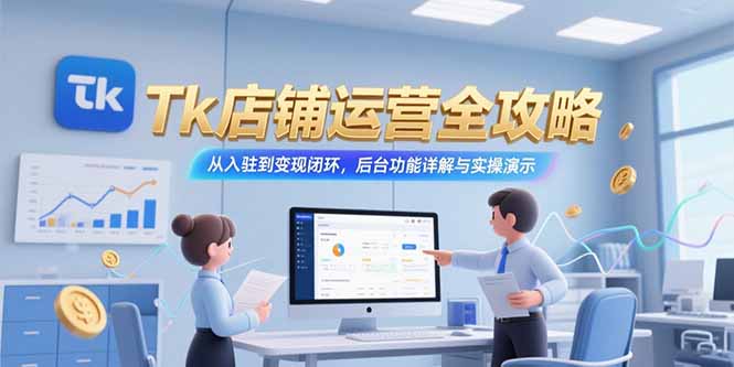 Tk店铺运营全攻略，从入驻到变现闭环，后台功能详解与实操演示_久创网