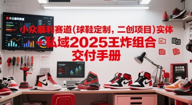 小众暴利赛道(球鞋定制，二创项目)实体+私域2025王炸组合  交付手册_久创网