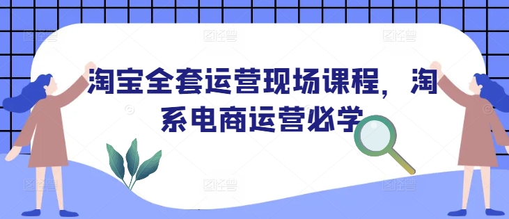淘宝全套运营现场课程，淘系电商运营必学_久创网