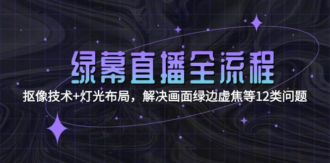 绿幕直播全流程：抠像技术+灯光布局，解决画面绿边虚焦等12类问题_久创网