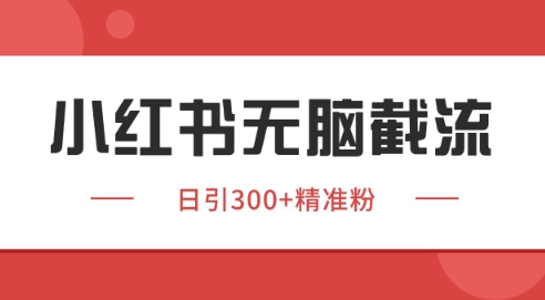 小红书截流同行客源，独家野路子获客玩法 日引200+暴力获客【揭秘】_久创网