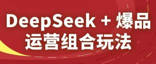 DeepSeek+爆品运营组合玩法，2025淘系精品课_久创网