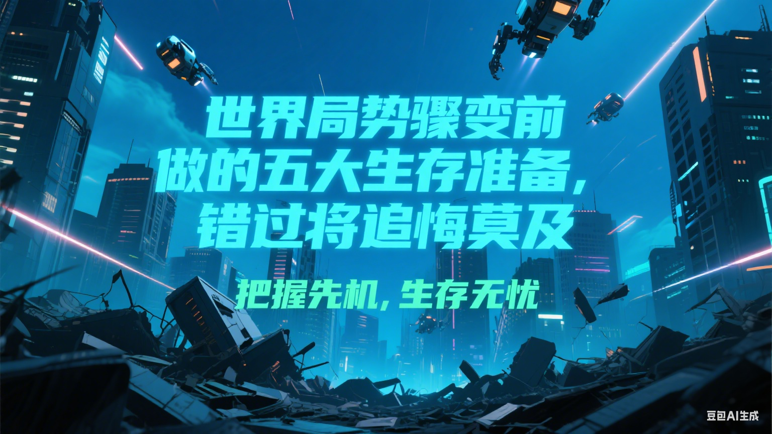 付费文章《世界局势骤变前必做的五大生存准备，错过将追悔莫及》_久创网