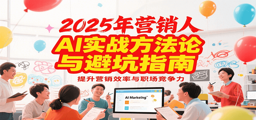 2025年营销实战方法论与避坑指南，利用AI提升营销效率与职场竞争力_久创网