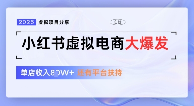 小红书虚拟电商项目，平台大力免费流量扶持，低门槛1拖3玩法_久创网