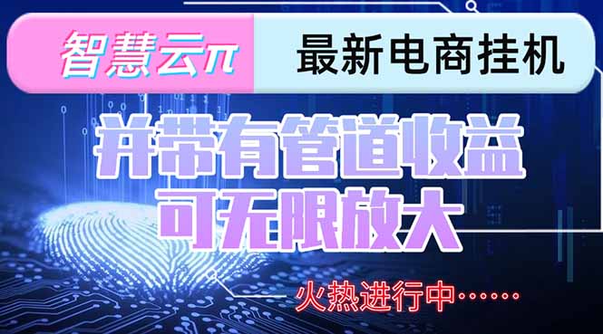 智慧云π电脑挂机单机每天收益300—500+ 并带有团队管道收益 可无限放大_久创网