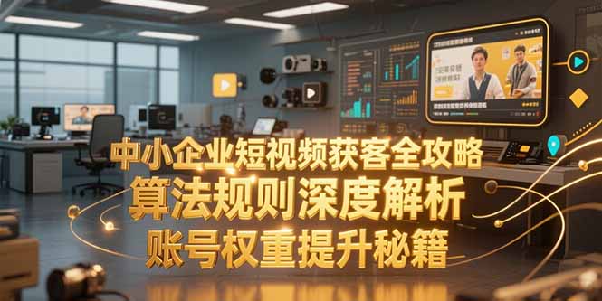 中小企业短视频获客全攻略，算法规则深度解析，账号权重提升秘籍_久创网