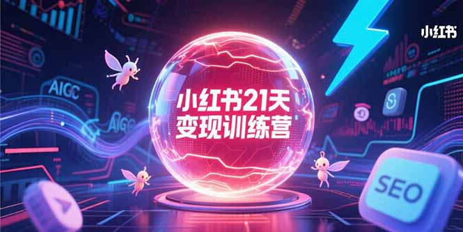 小红书21天变现训练营，AIGC工具高效应用，SEO优化核心技巧_久创网